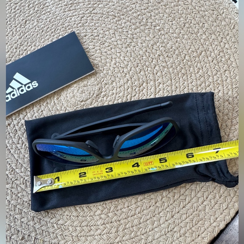 NWT Adidas Sport Sunglasses with blue mirrored lenses - Picture 6 of 7